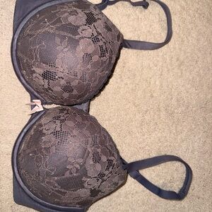 Victoria's Secret Lace Bra in Charcoal